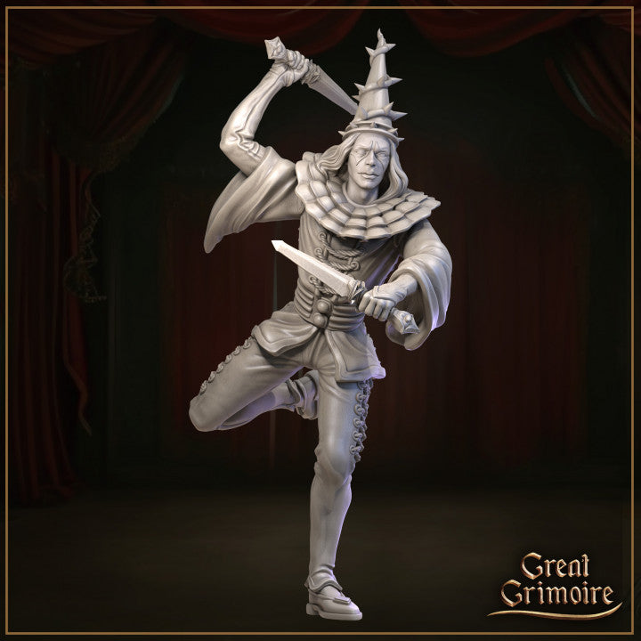 Harlequin Ruff Harlequin | D&D Miniature for Feywild Campaigns – MitzNSimz