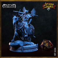 Penitent Knight on Horse on Rock by Arcanum Workshop