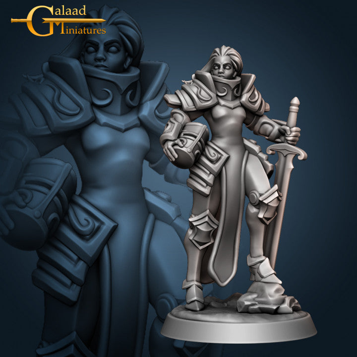 Female Knight Captain 01 by Galaad Miniatures