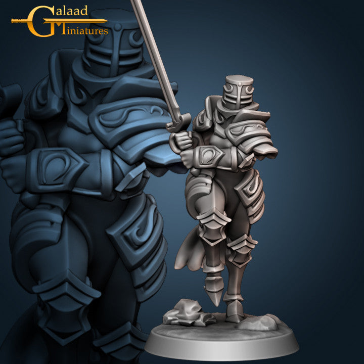 Female Knight Running 01 by Galaad Miniatures