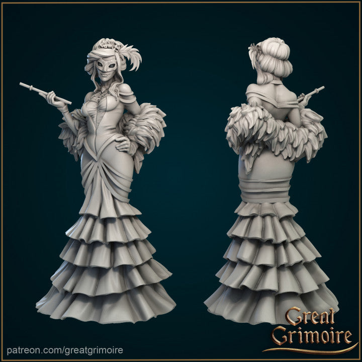 Milady with Panther by Great Grimoire