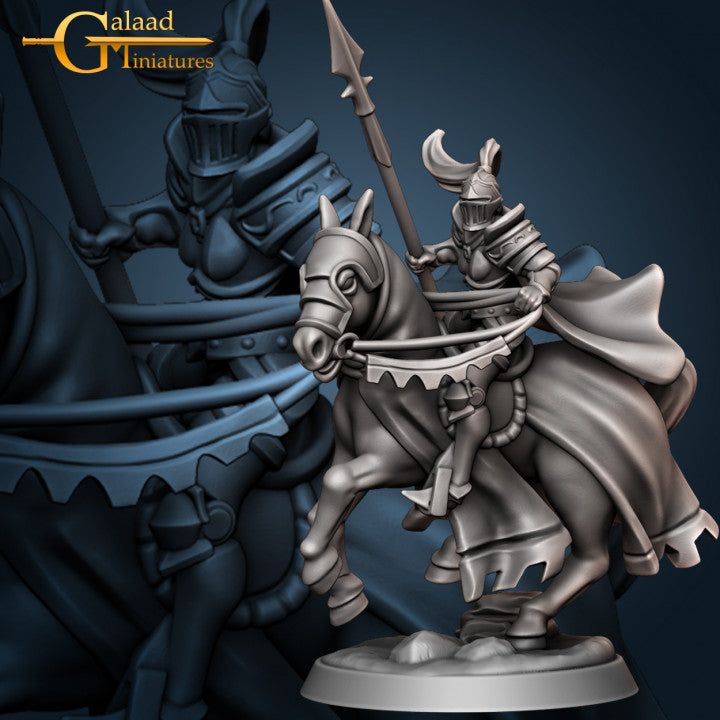 Female Mounted Knight Bundle by Galaad Miniatures