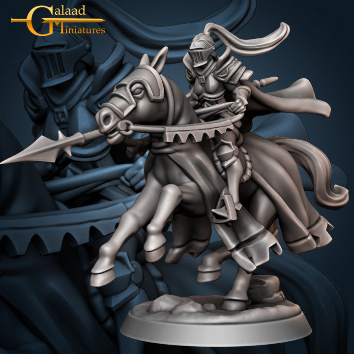 Female Mounted Knight Bundle by Galaad Miniatures