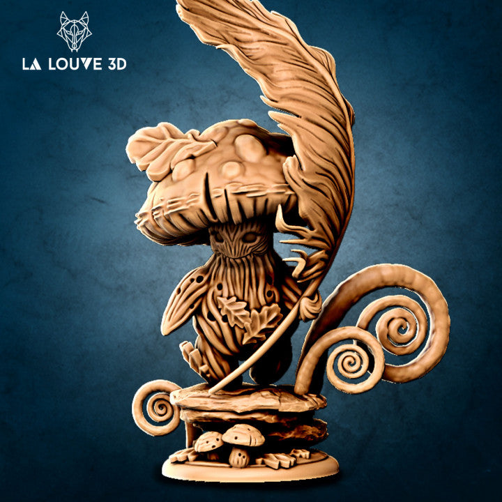 Mushroom w/Feather by La Louve 3D