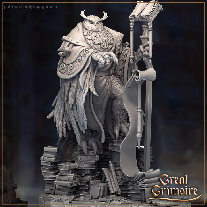 Owl Archivist by Great Grimoire