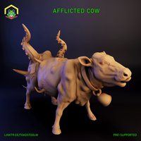 Afflicted Cow by The Toadstool Weaver