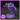 Digital render of an unpainted purple resin air elemental miniature — a swirling vortex-bodied creature with broad clawed arms, a hollow snarling face emerging from the wind column, and an integrated cloud base, shown from a three-quarter angle