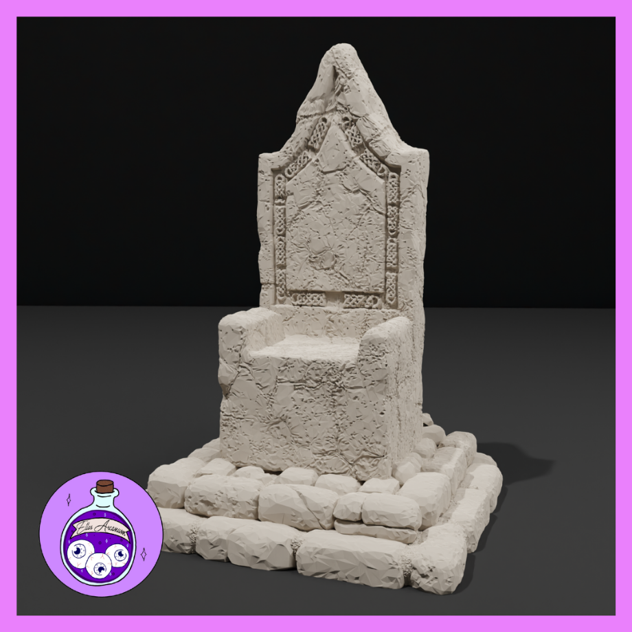 Ancient Stone Throne by Ella's Arcanum