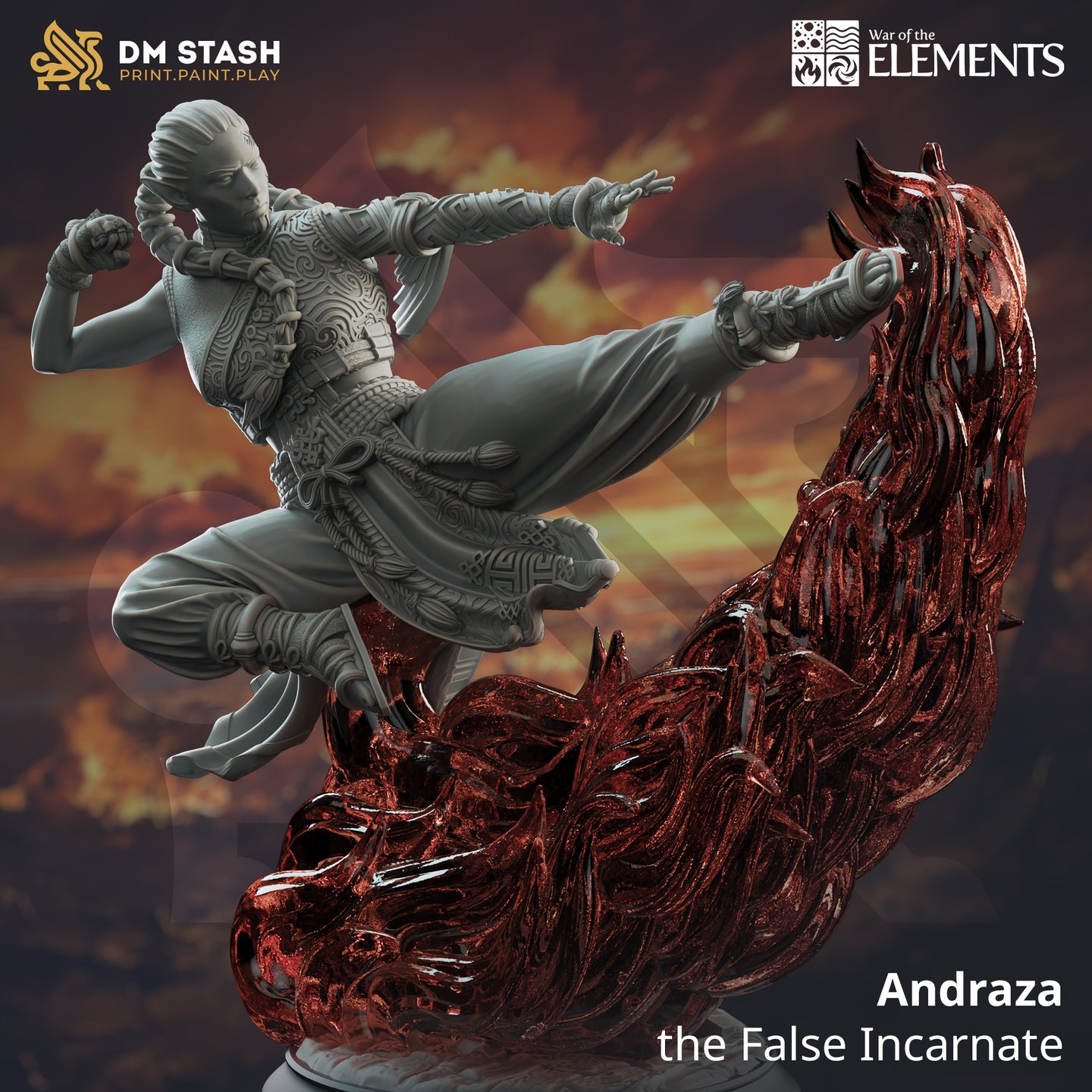 Elemental Monk (Andraza the False Incarnate) by DM Stash