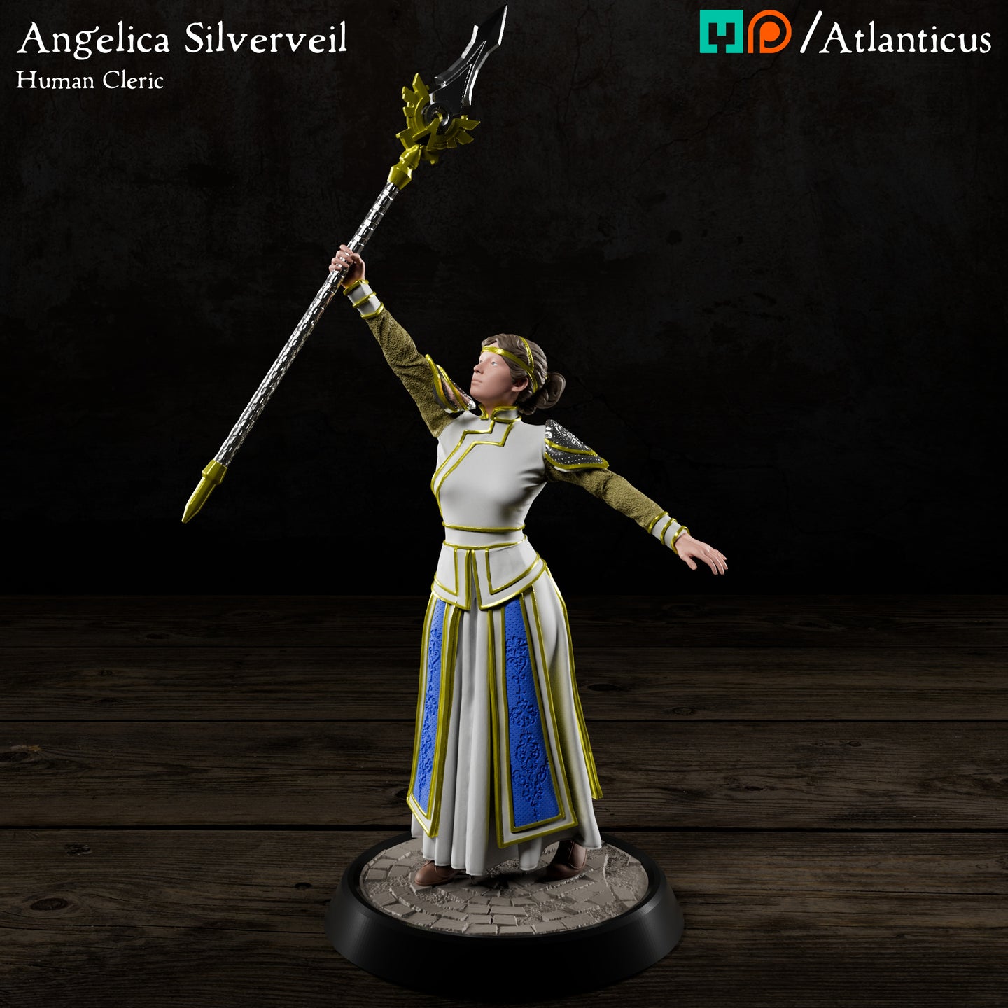 Angelica Silverveil Human Cleric by Atlanticus Arts