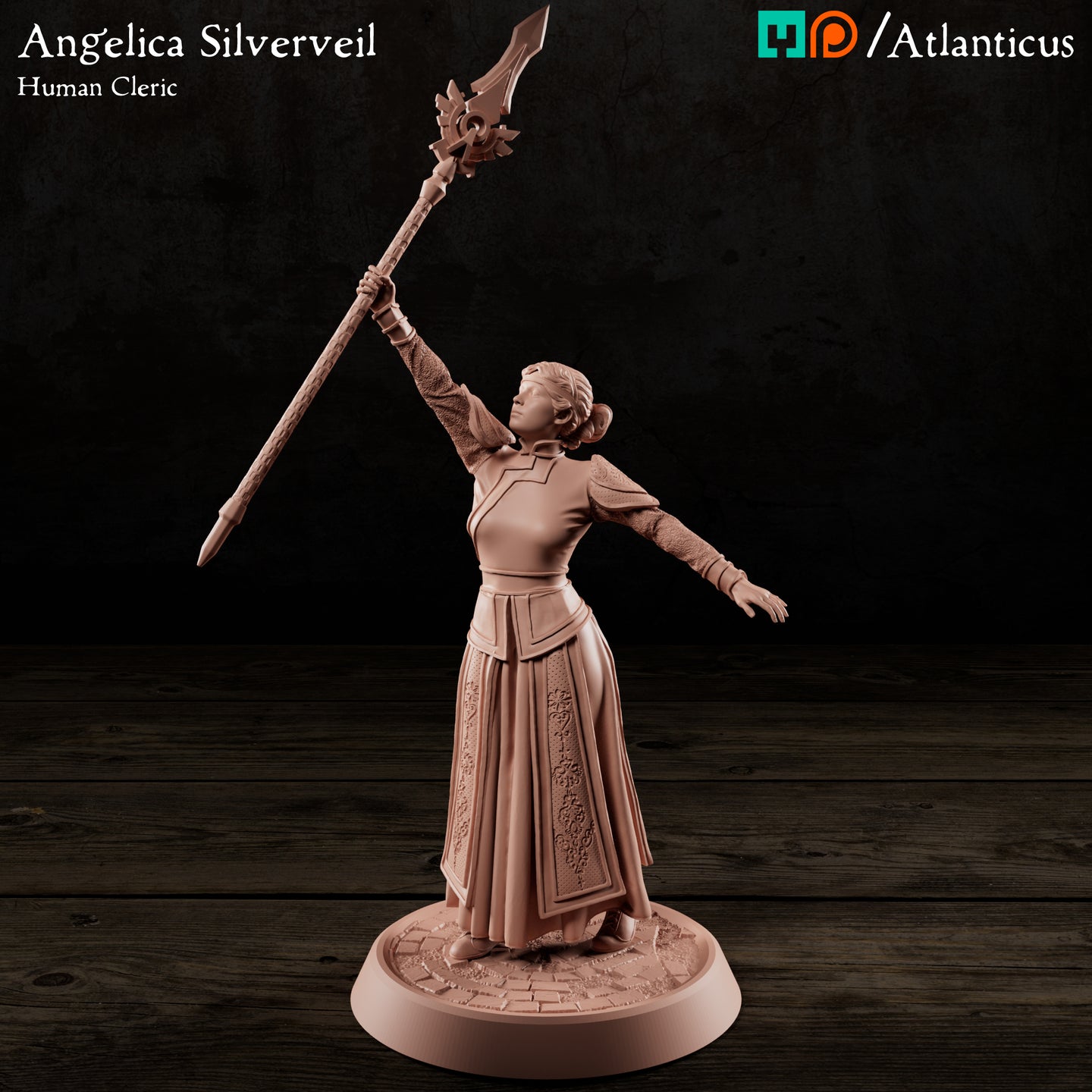 Angelica Silverveil Human Cleric by Atlanticus Arts