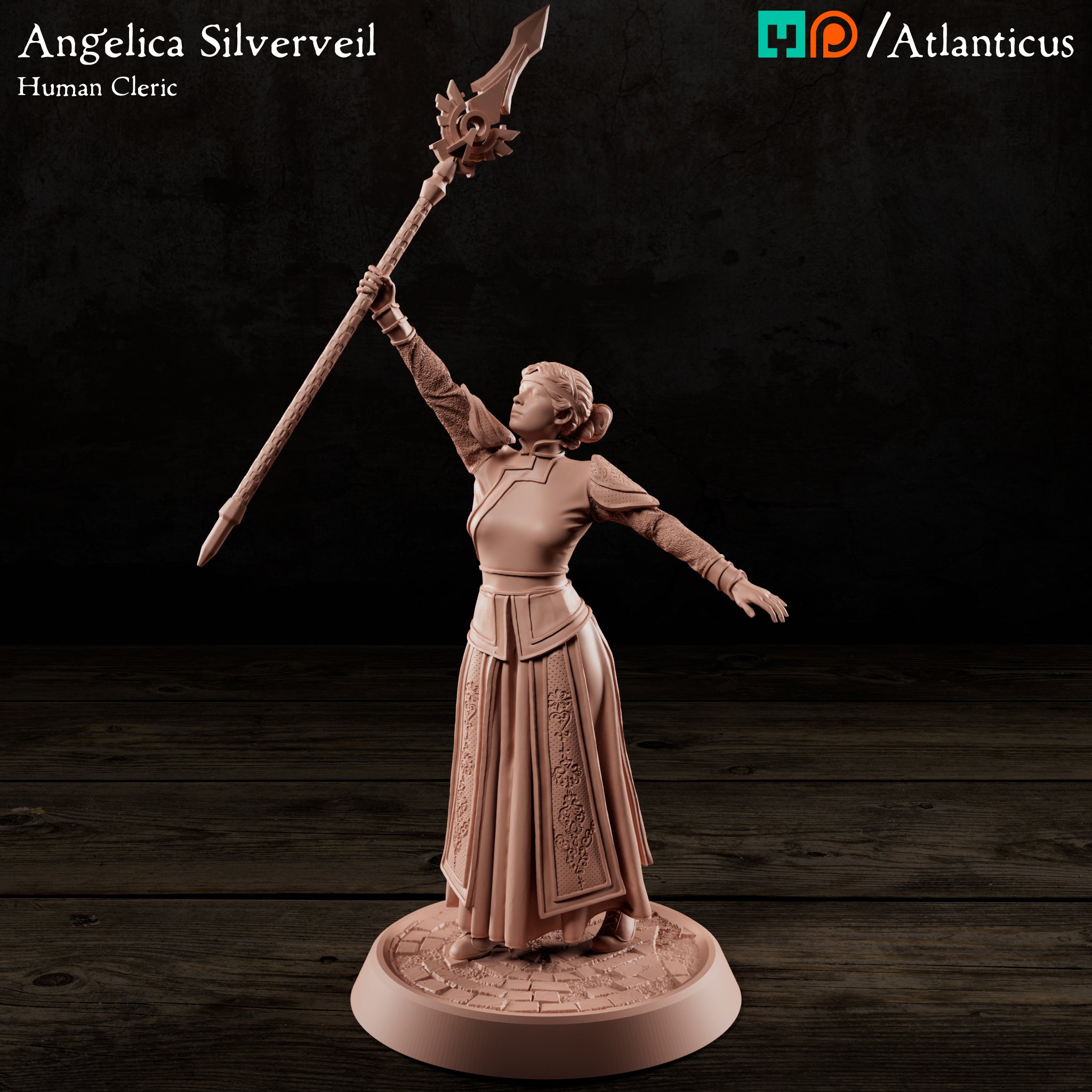 Angelica Silverveil Human Cleric by Atlanticus Arts