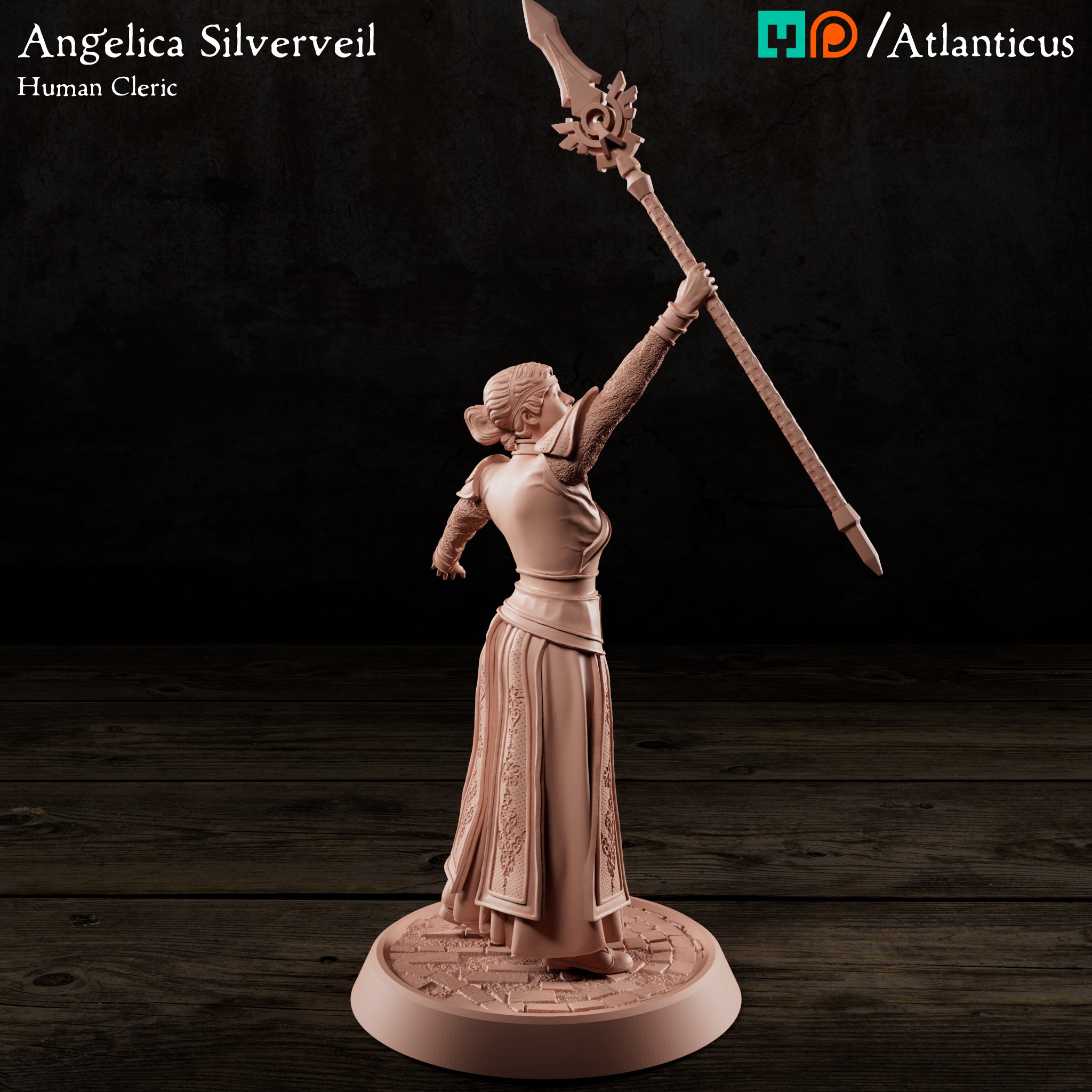 Angelica Silverveil Human Cleric by Atlanticus Arts