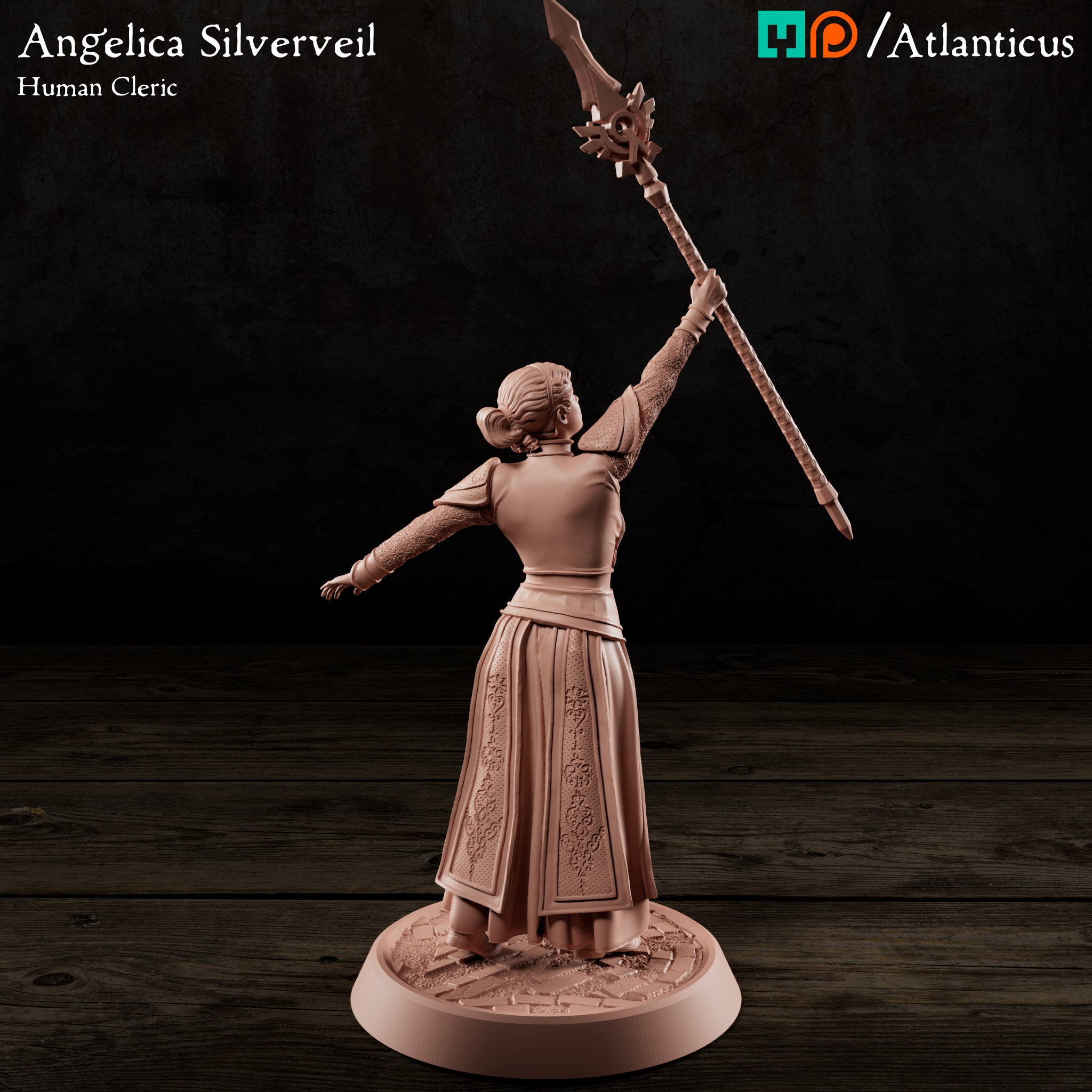 Angelica Silverveil Human Cleric by Atlanticus Arts
