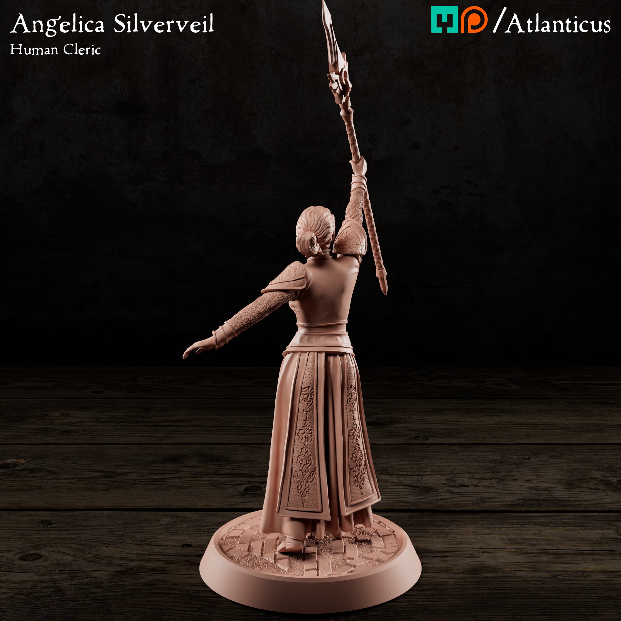Angelica Silverveil Human Cleric by Atlanticus Arts