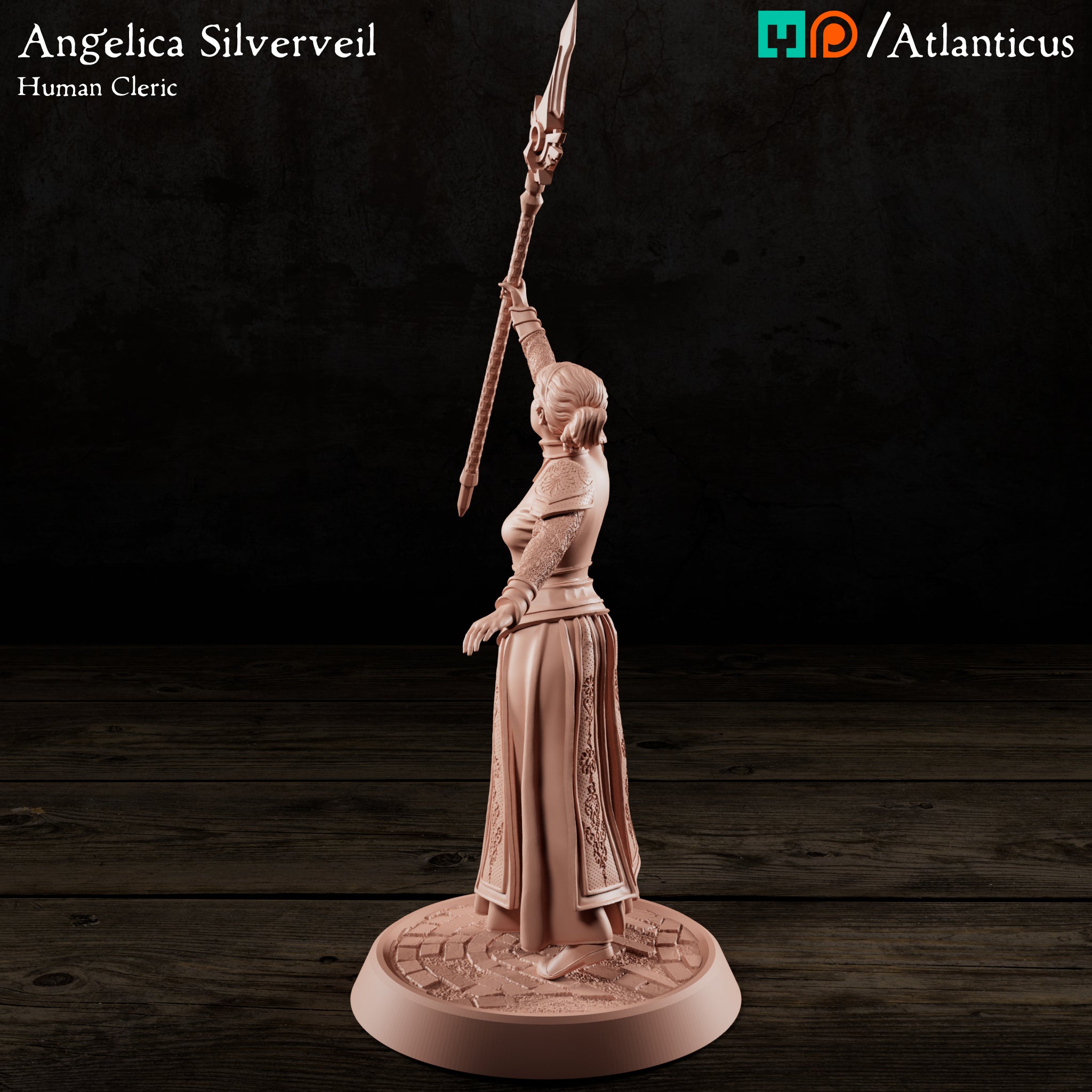 Angelica Silverveil Human Cleric by Atlanticus Arts