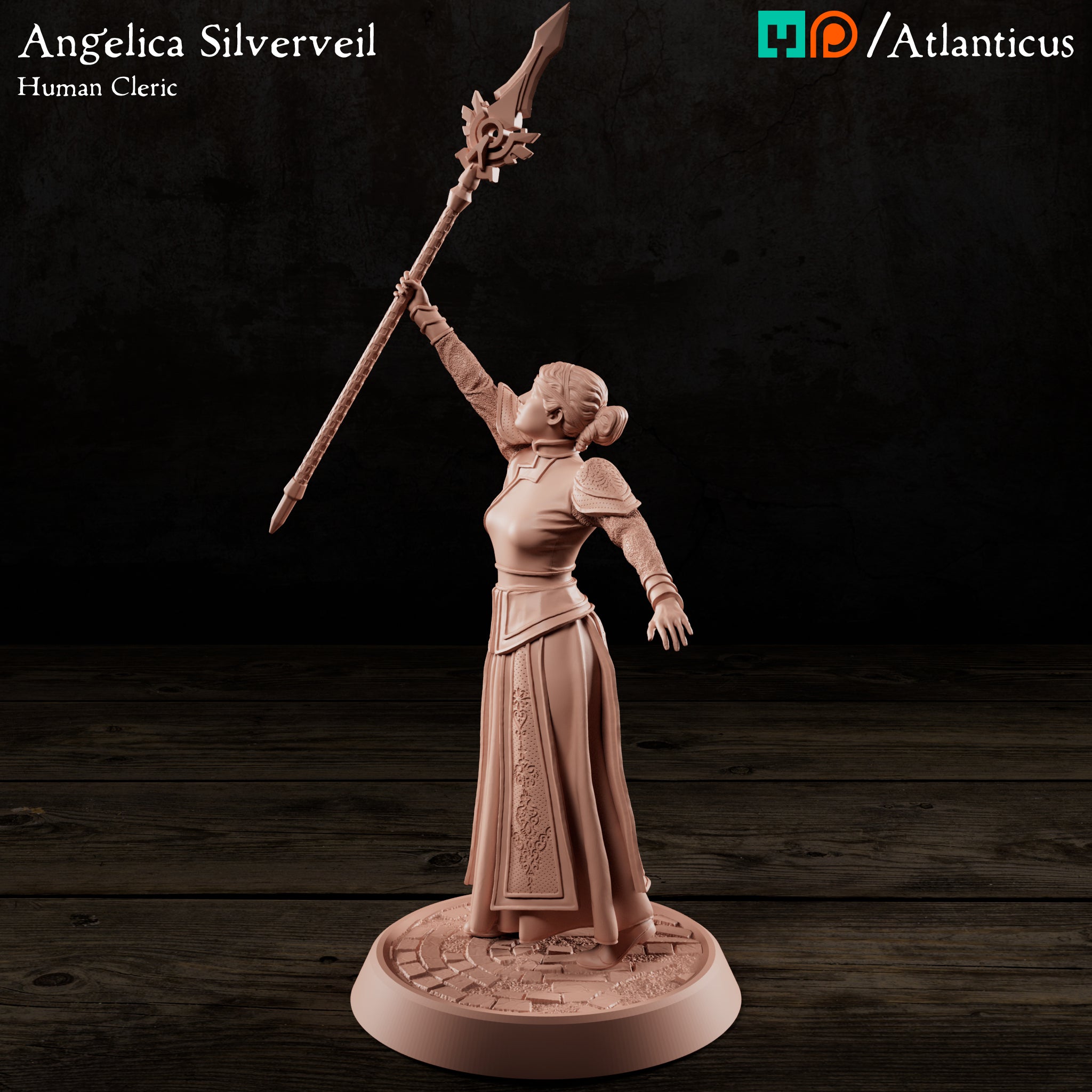 Angelica Silverveil Human Cleric by Atlanticus Arts