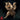 Unpainted resin 3D render of the Arcanaloth miniature from Monster Atlas, shown from a three-quarter front angle — a fox-headed fiend with horns, clutching a bundle of scrolls to its chest with one pressed to its muzzle, wearing a flowing shoulder cloak, with a large bushy tail arcing behind it and clawed digitigrade feet