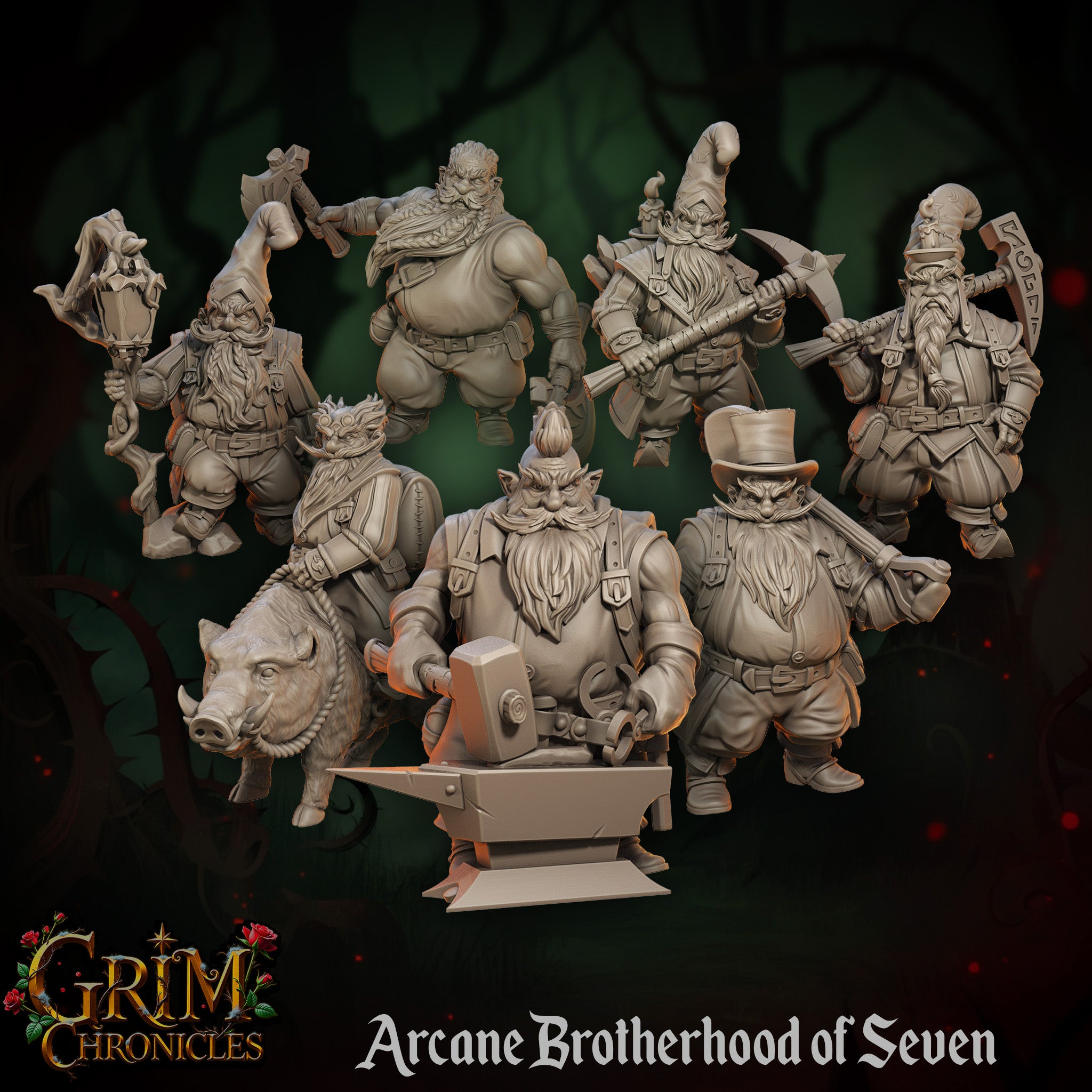 Arcane Dwarven Brotherhood of Seven by Great Grimoire
