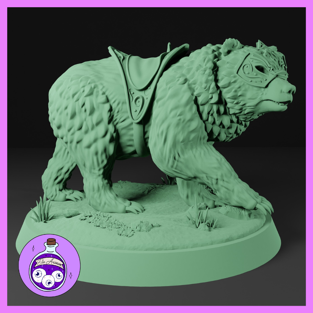 Armored Grizzly Bear by Ella's Arcanum Minis