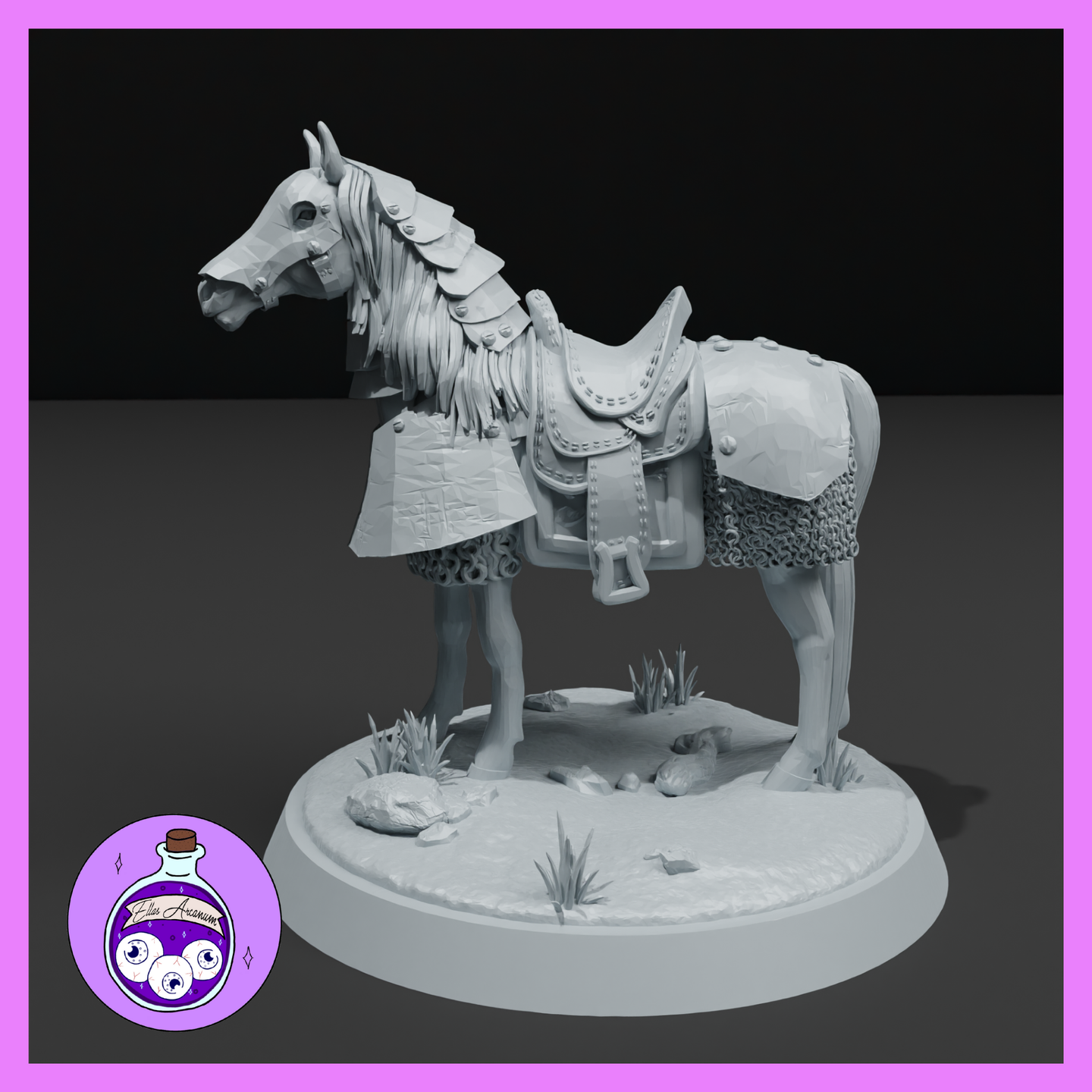 Armored Horse by Ella's Arcanum Minis