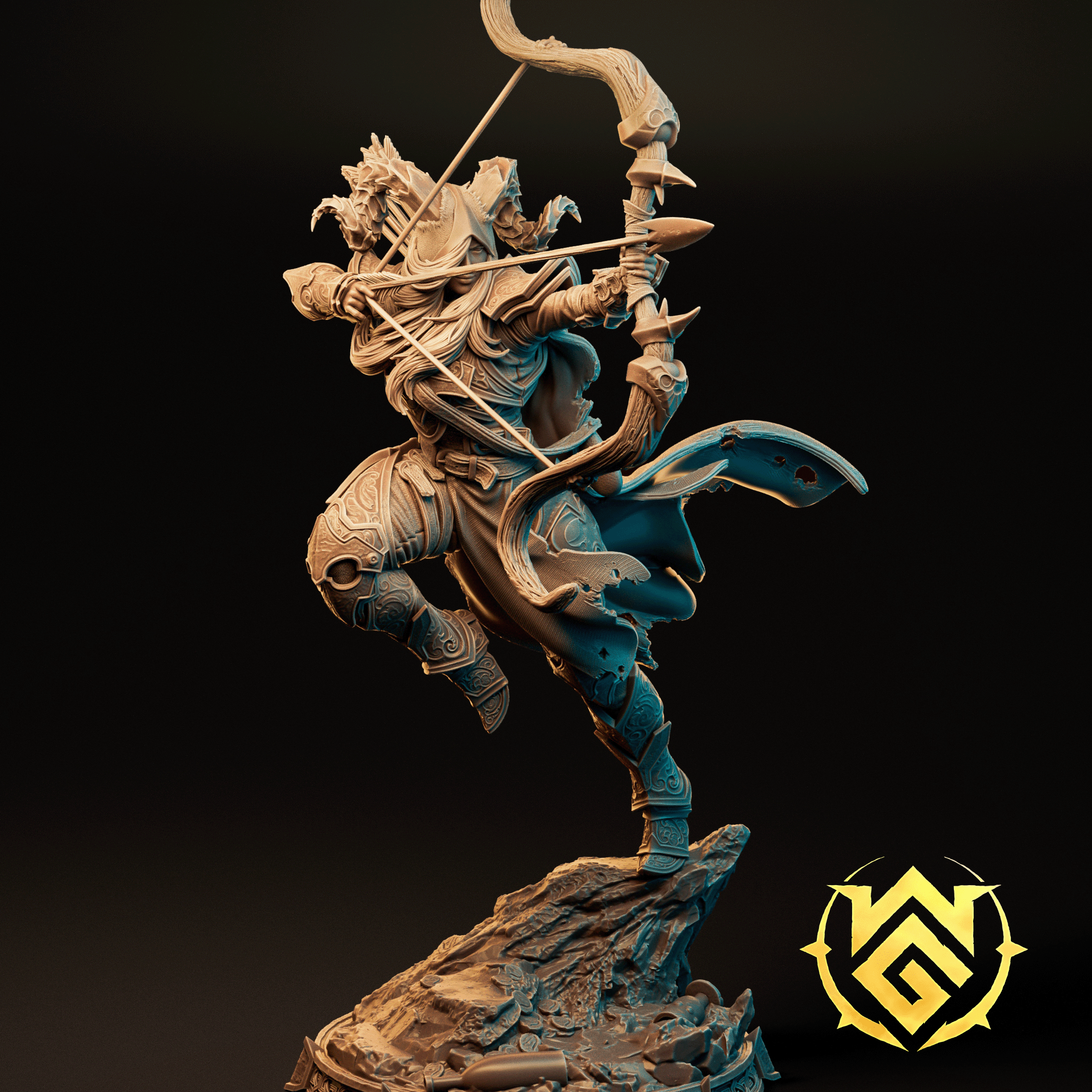 Chaotic Arrow-Wright Tiefling Ranger by The Witchguild