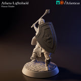 Athena Lightshield Human Paladin w/Mace by Atlanticus Arts