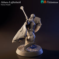 Athena Lightshield Human Paladin w/Mace by Atlanticus Arts