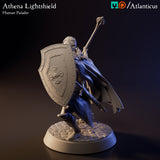 Athena Lightshield Human Paladin w/Mace by Atlanticus Arts