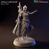 Athena Lightshield Human Paladin w/Spear by Atlanticus Arts
