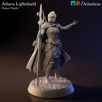 Athena Lightshield Human Paladin w/Spear by Atlanticus Arts
