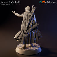 Athena Lightshield Human Paladin w/Spear by Atlanticus Arts