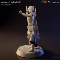 Athena Lightshield Human Paladin w/Spear by Atlanticus Arts