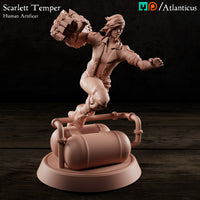 Scarlett Temper Female Human Artificer by Atlanticus Arts