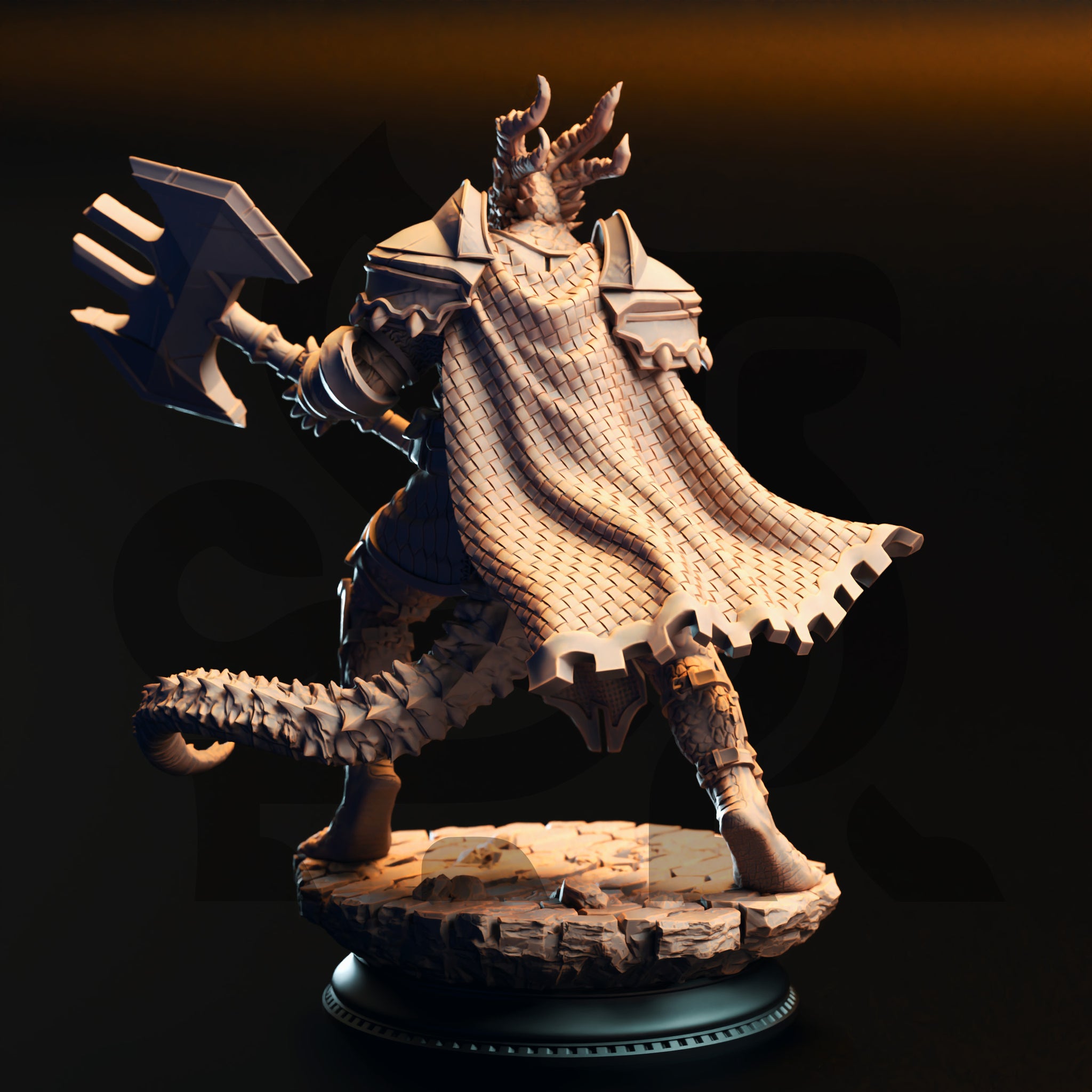 Silver Dragonborn Knight 02 by DM Stash