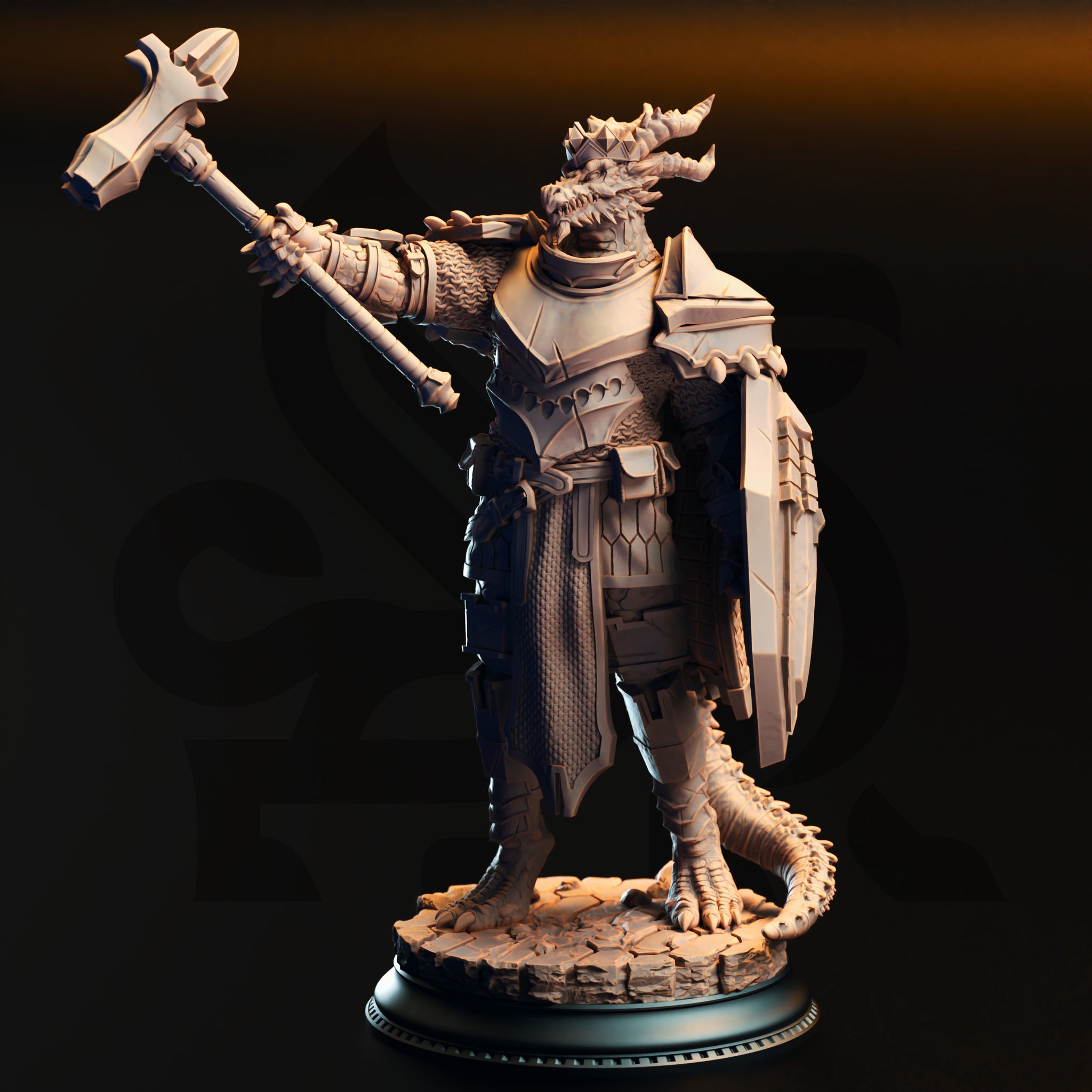 Silver Dragonborn Knight 03 by DM Stash