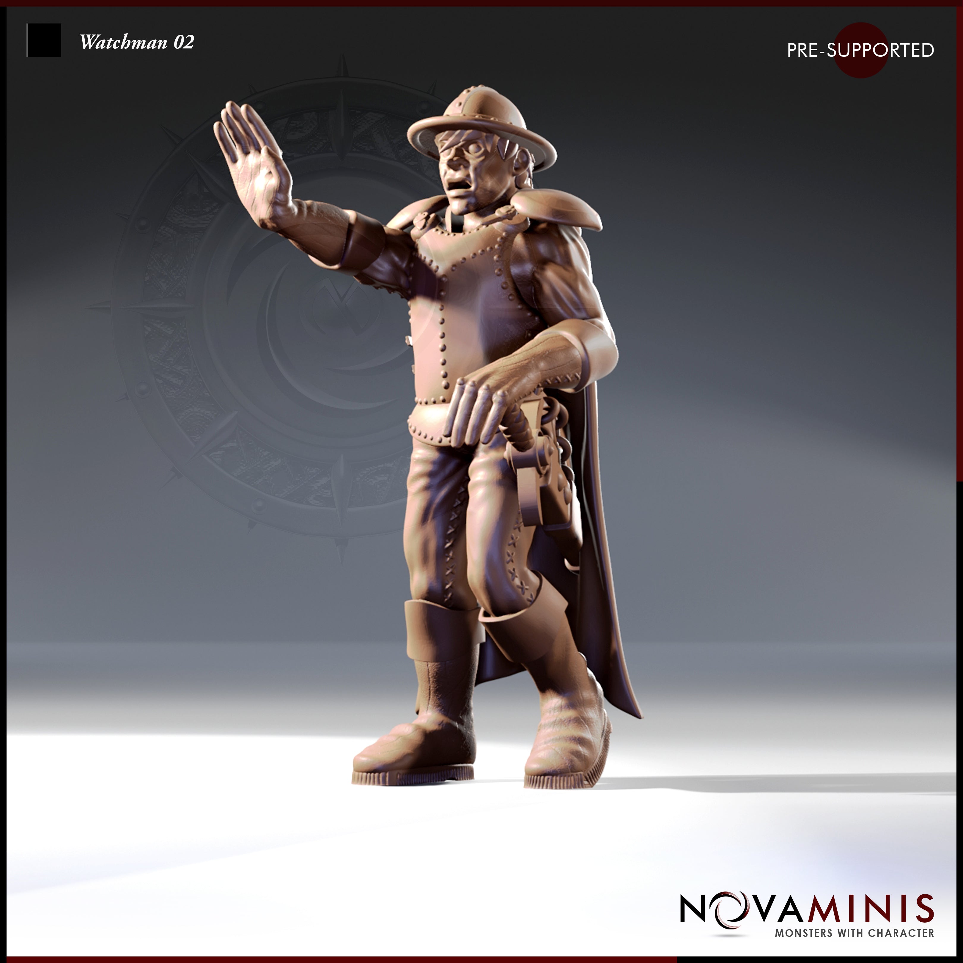 Watchman 02 | D&D Miniature for Urban Encounters – MitzNSimz