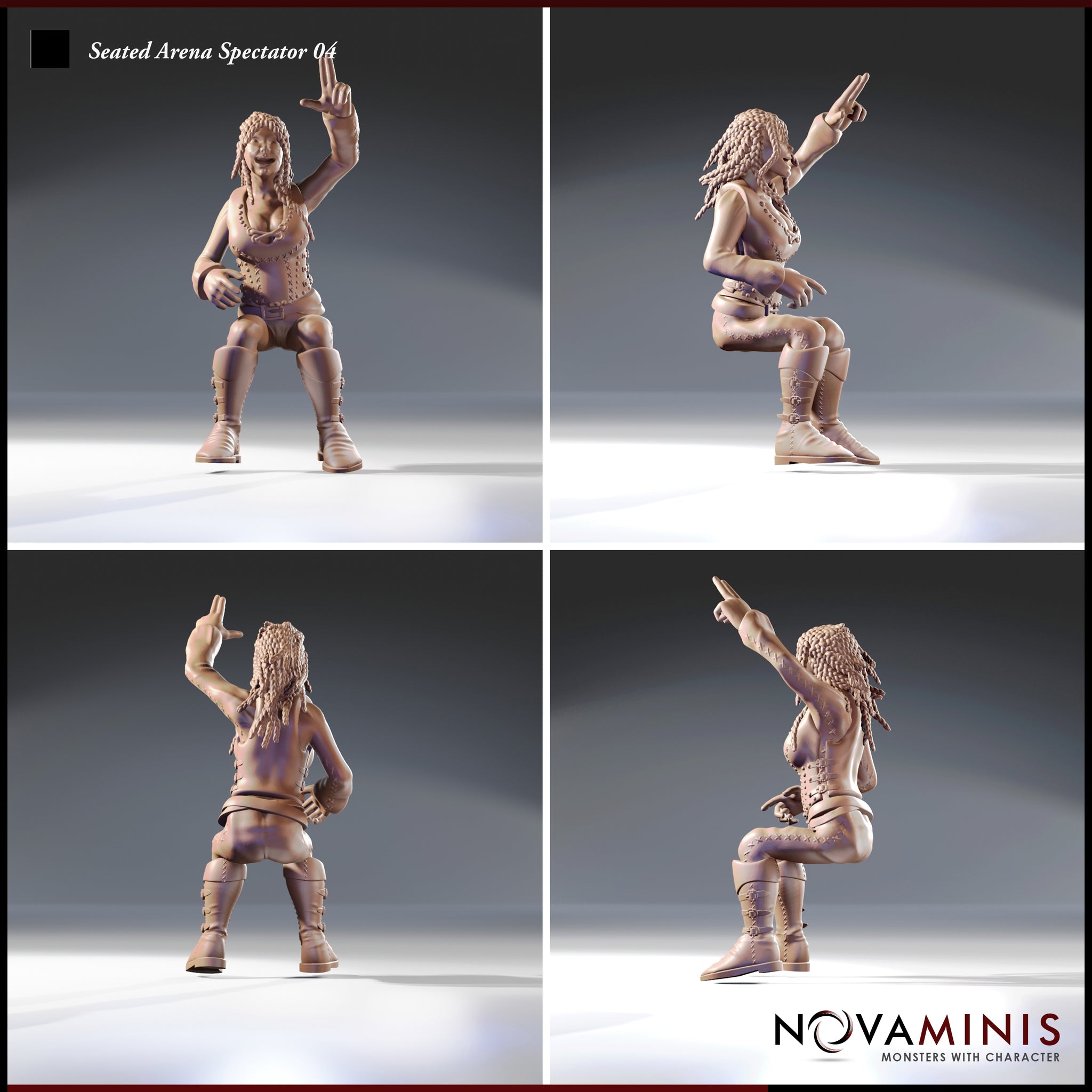 Seated Arena Spectator Bundle by Novaminis