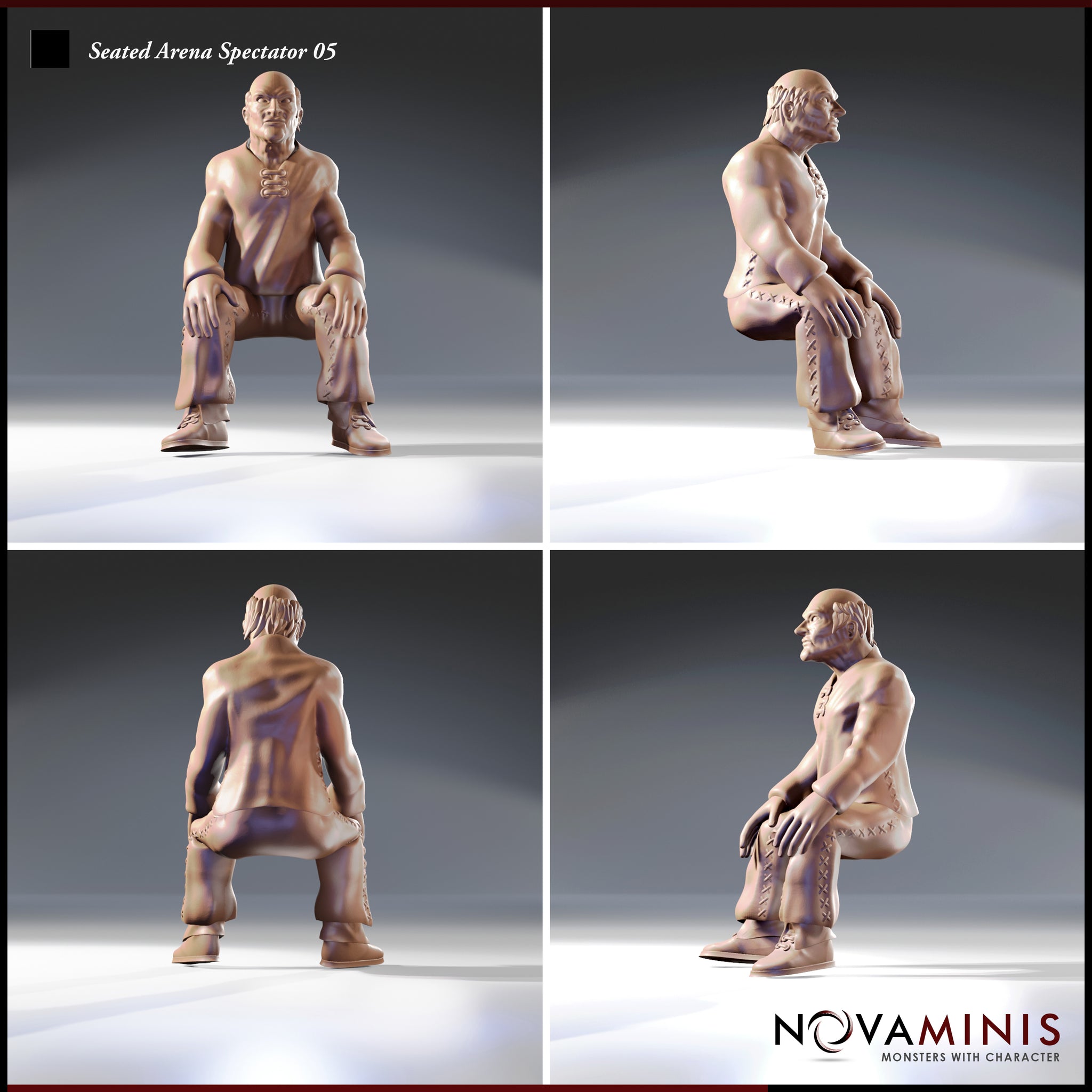 Seated Arena Spectator Bundle by Novaminis