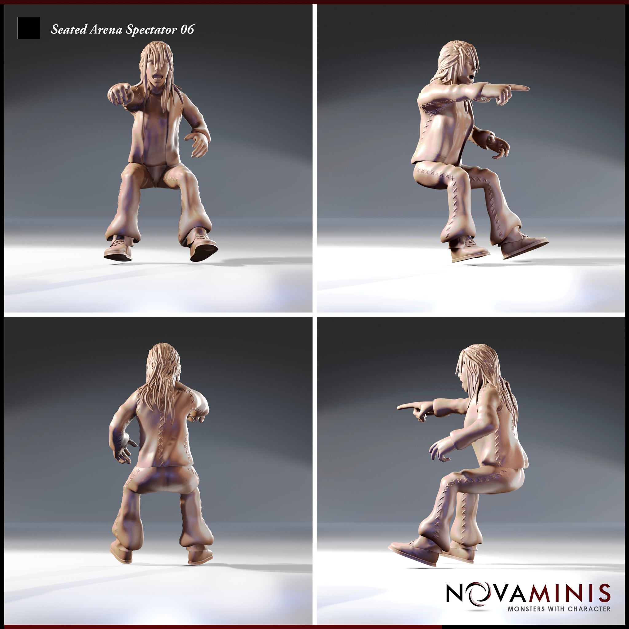 Seated Arena Spectator Bundle by Novaminis