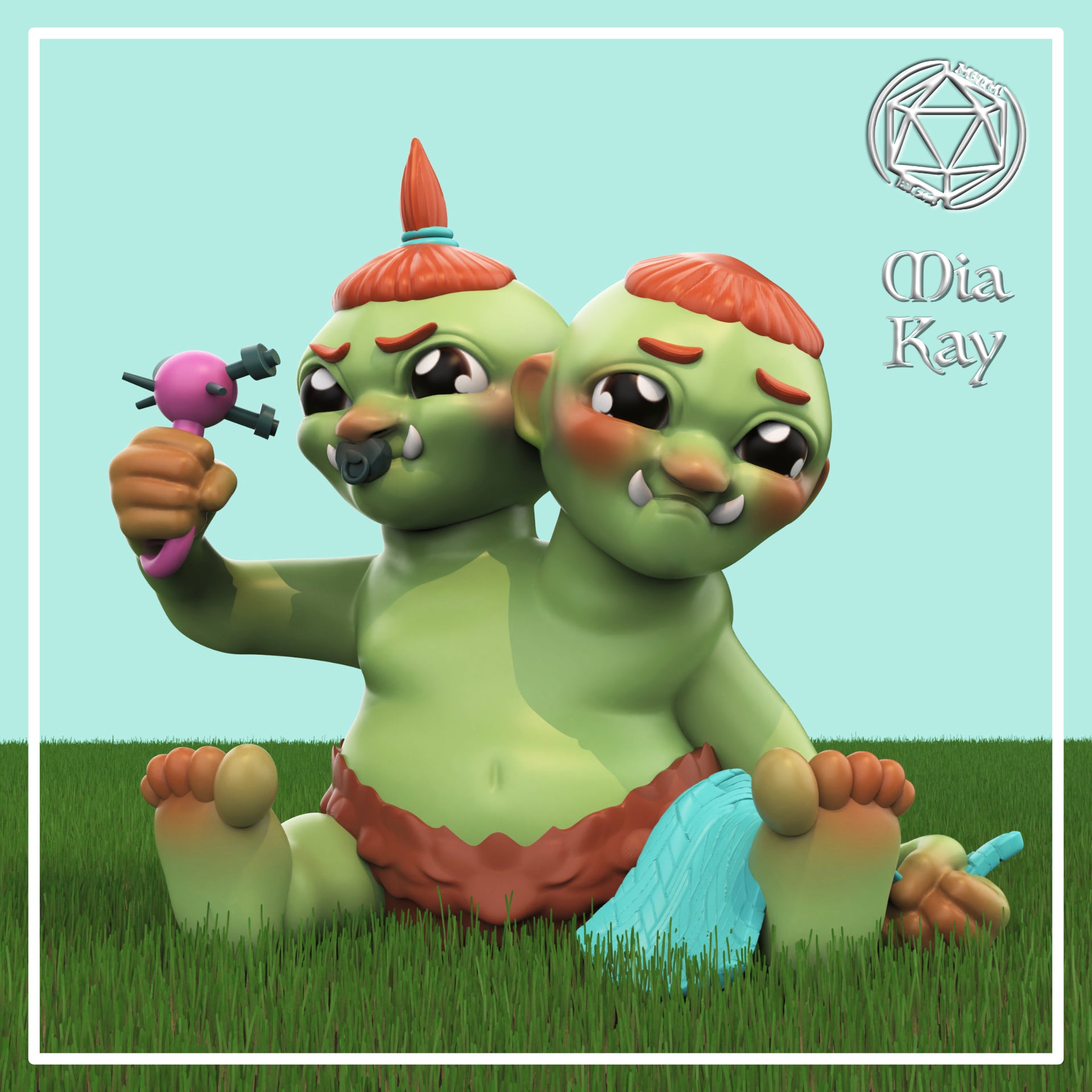 Baby Ettin by Mia Kay M3DM