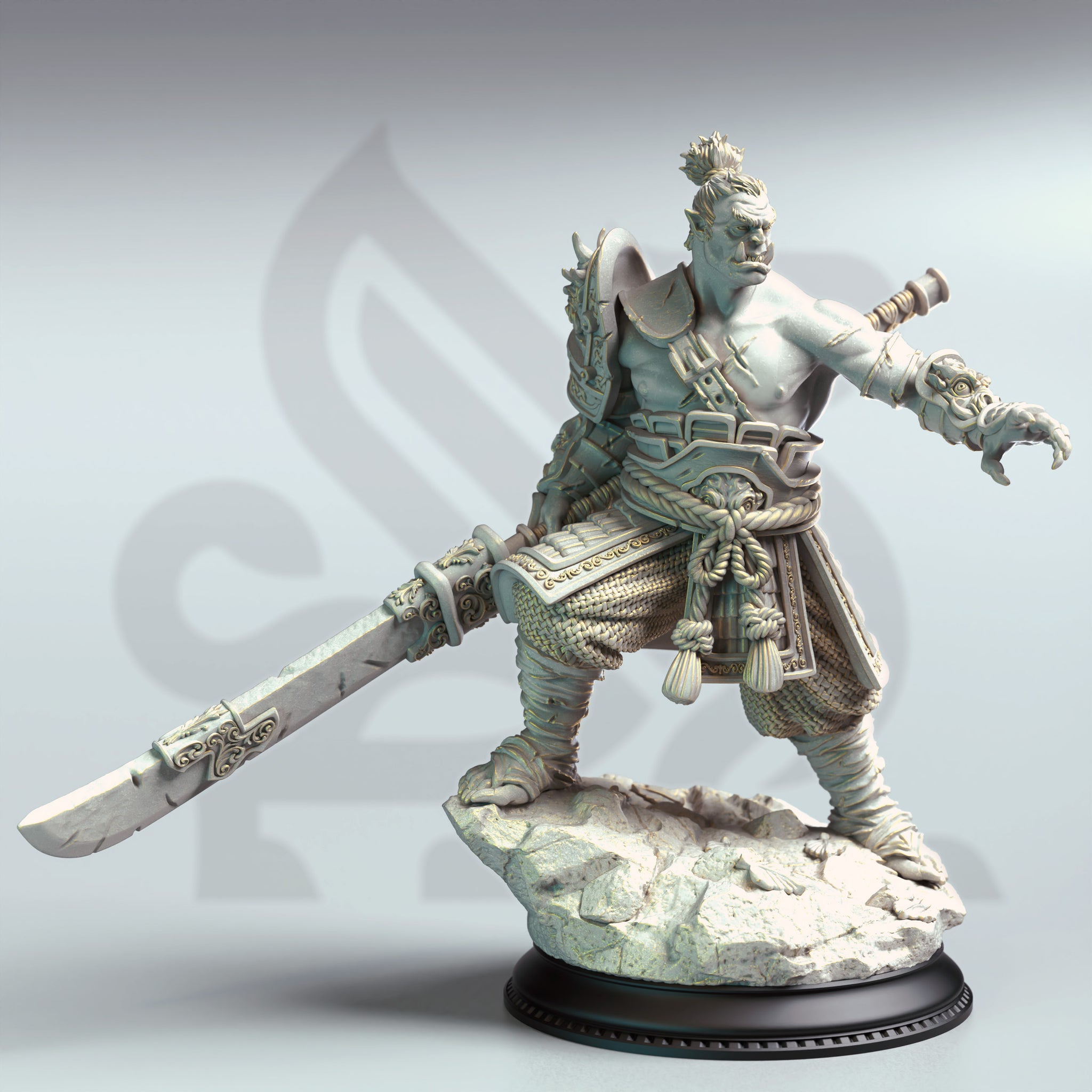 Eastern Orc Battlemaster (Bao LOng) by DM Stash