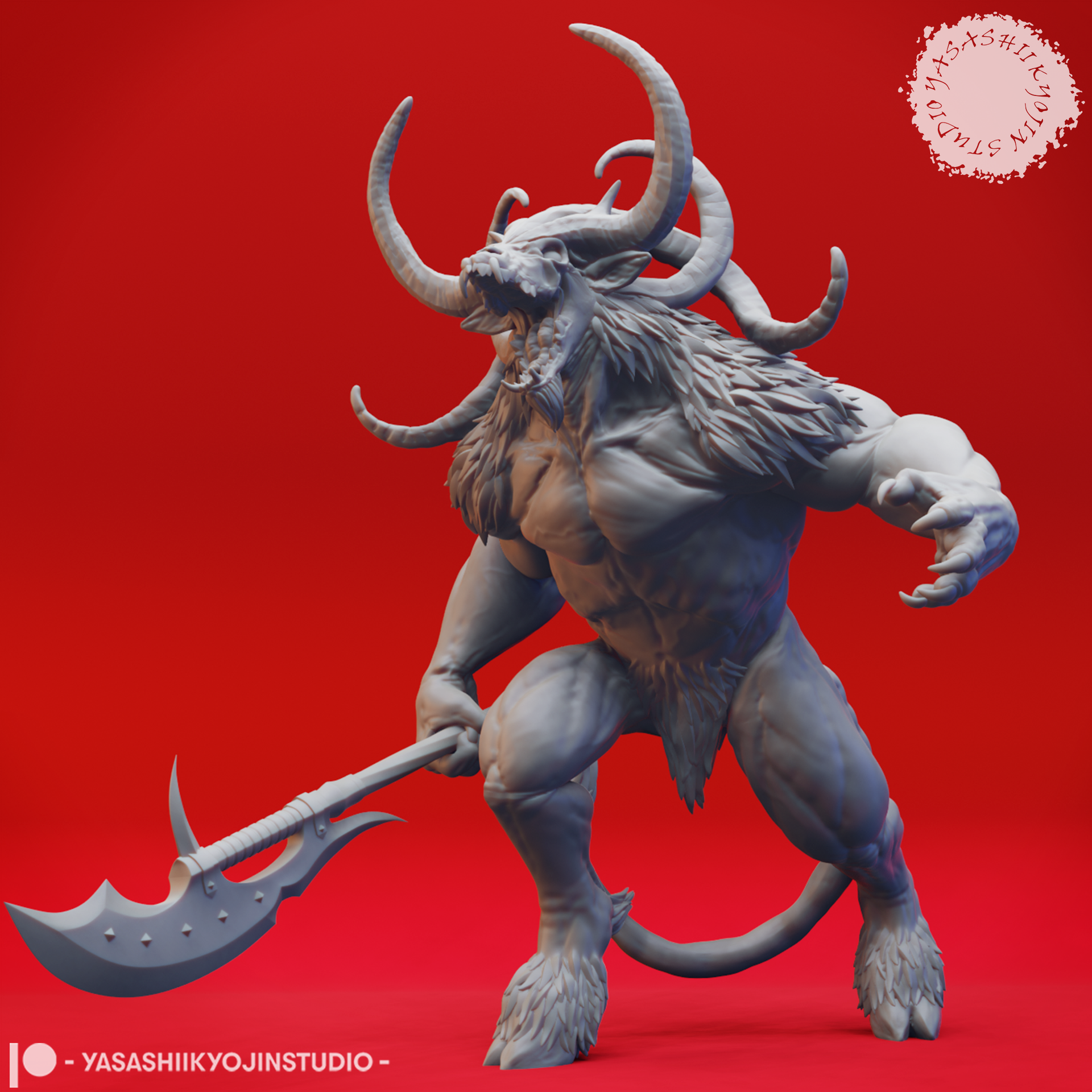 Baphomet Minotaur Demon | D&D Mini for Underdark Campaigns – MitzNSimz