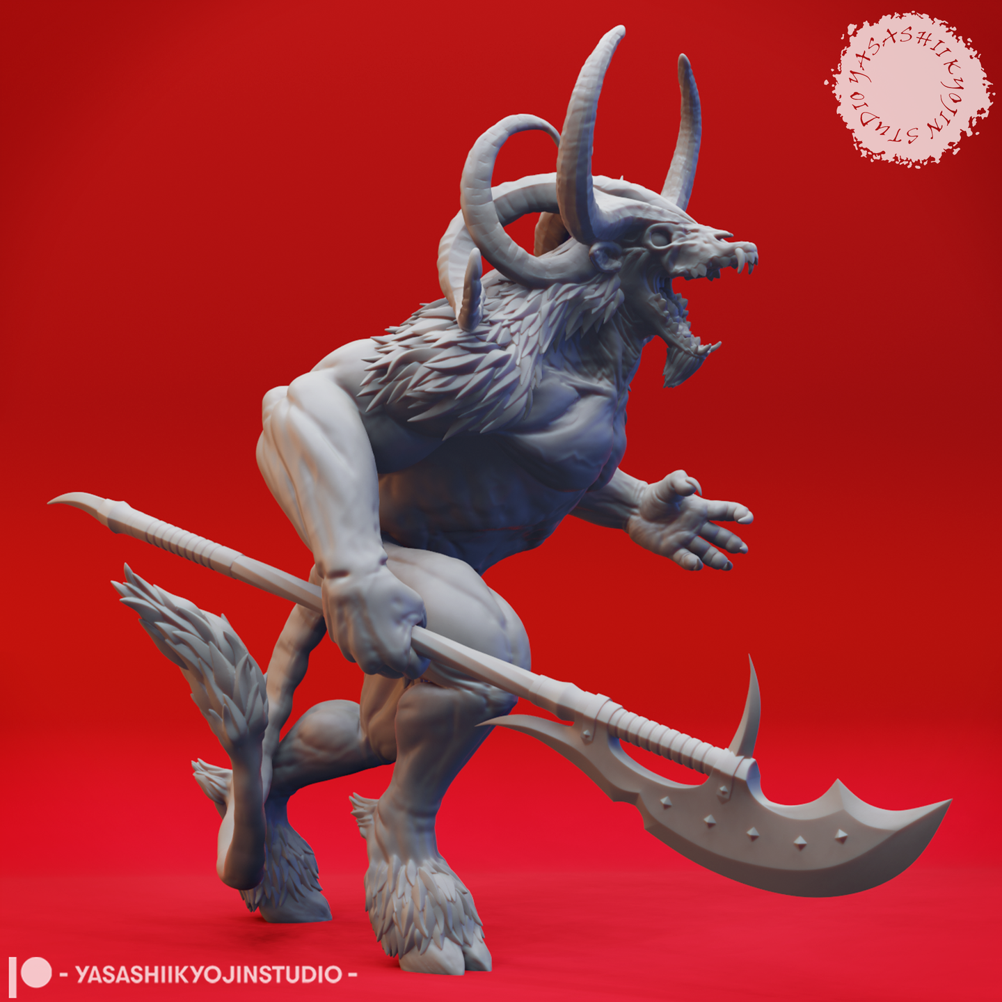 Baphomet Minotaur Demon 01 by Yasashii Kyojin Studios