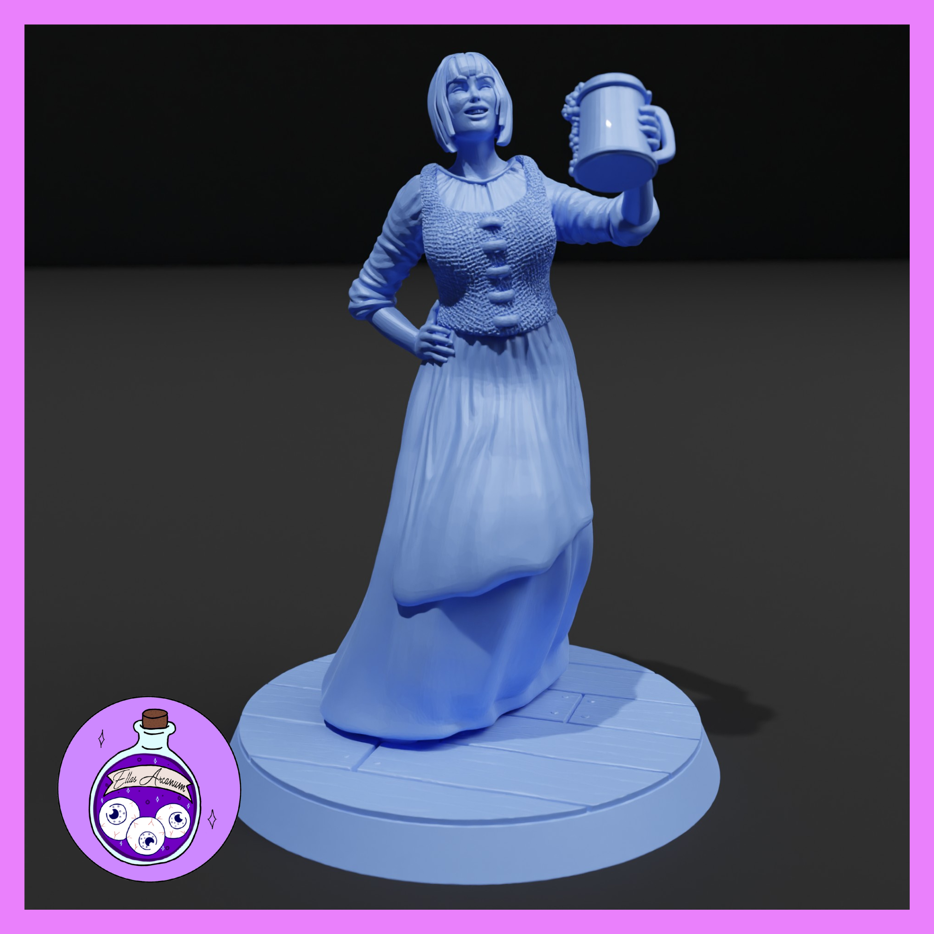 Bar Patron Woman by Ella's Arcanum Minis