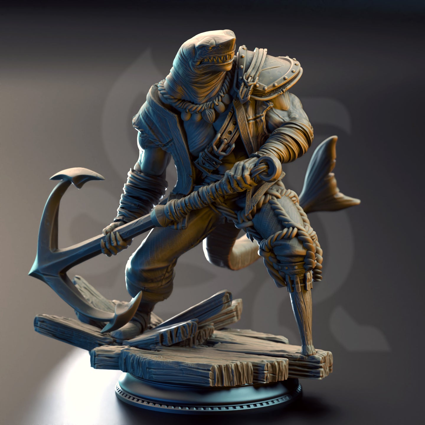 Great White Sharkfolk Enforcer (Baz Smiley Armstrong) by DM Stash