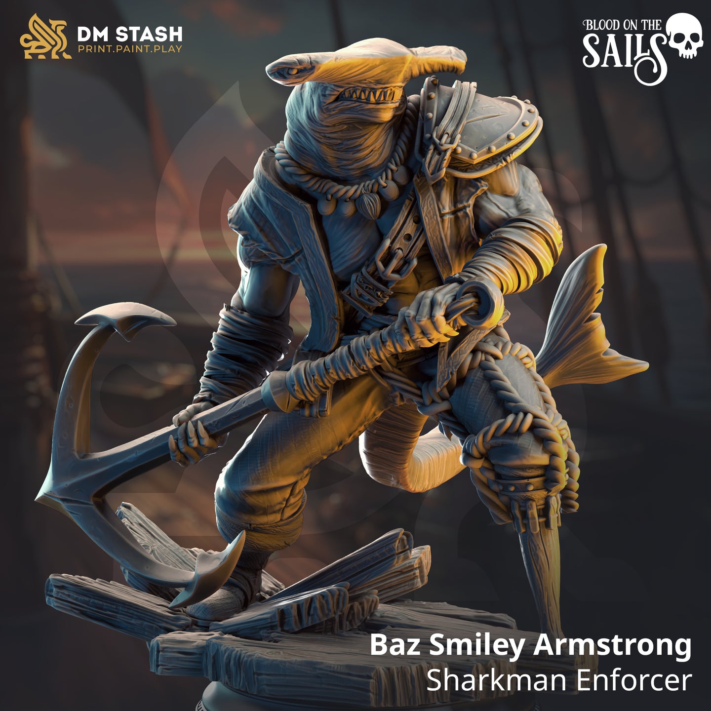Hammerhead Sharkfolk Enforcer (Baz Smiley Armstrong) by DM Stash