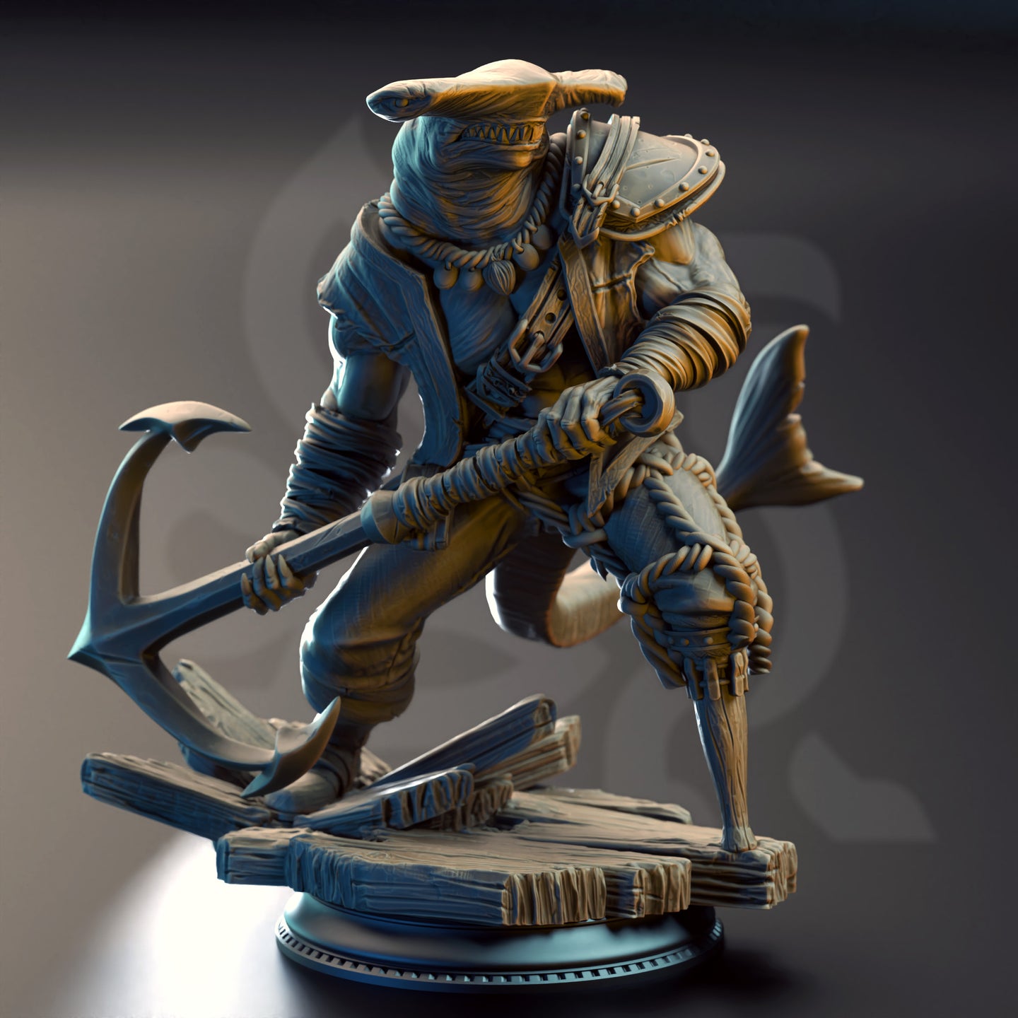 Hammerhead Sharkfolk Enforcer (Baz Smiley Armstrong) by DM Stash