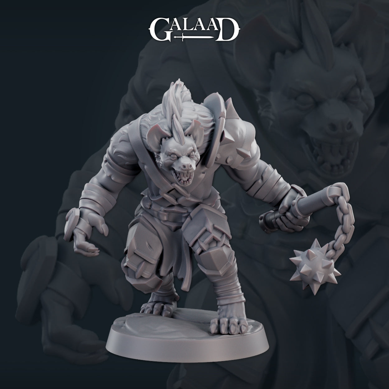 Big Gnoll 01 by Galaad Miniatures