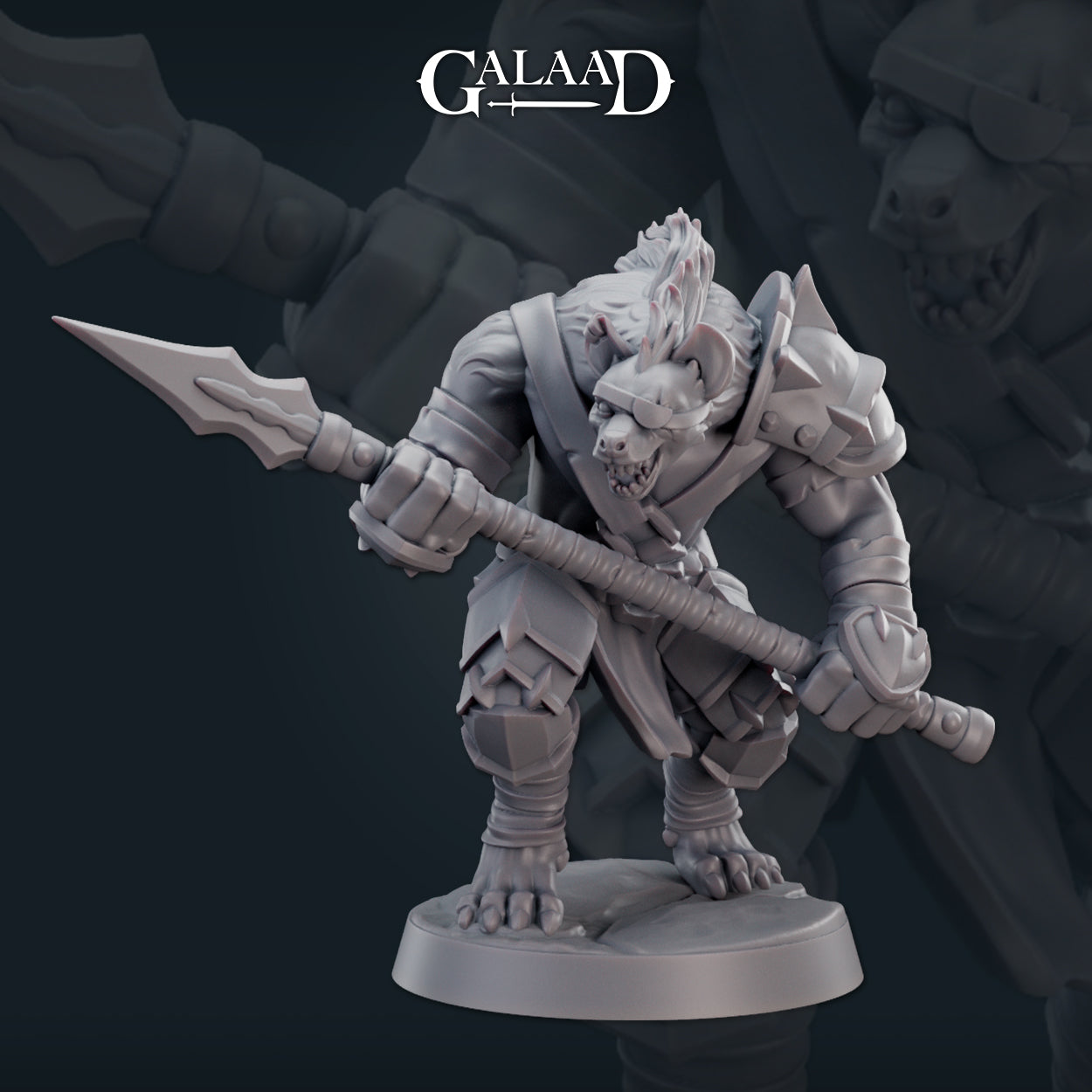 Big Gnoll 02 by Galaad Miniatures